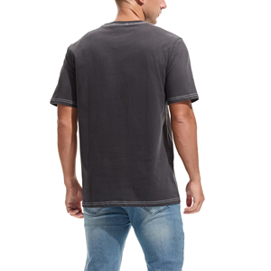 เสื้อคอกลมผ้าคอตตอนสำหรับผู้ชายระบายอากาศได้ดีสวมใส่สบายปรับแต่งได้สำหรับใส่ในชีวิตประจำวันและมีสไตล์เสื้อเจอร์ซีย์แห้งเร็ว - Product Image 4