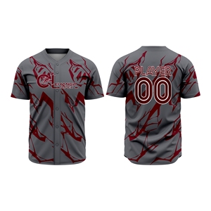 Ensemble uniforme de baseball unisexe personnalisé, maillot et pantalon d'équipe, 100% polyester, tissu respirant à séchage rapide, haute qualité, toutes saisons, personnalisable - Product Image 3