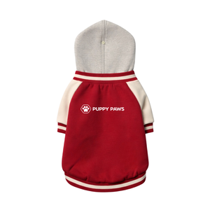 Dog Varsity Jacket for Pets Hooded <b>Fleece</b> Style Warm Casual Dog Coat Winter Outerwear For Small Medium Large Dogs - Product Image 5