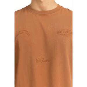 T-shirt en jersey coupe classique MN-TS-WS25-021, surdimensionné, en coton/fibre de bambou, 280 grammes, imprimé DTG compressé, uni - Product Image 4