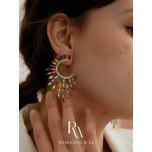 Orecchini Pendenti Arcobaleno Celesti di Tendenza - Product Image 6