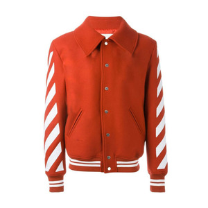 Chaqueta bordada con letras en blanco de alta calidad, precio al por mayor, producto totalmente personalizado, parche con logotipo aduanero, trabajo hecho en Pakistán - Product Image 4