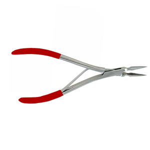 Pince à éclats de qualité chirurgicale Finition Dall Poignée à revêtement rouge Pince à éclats Virtus en acier inoxydable à ressort unique - Product Image 4