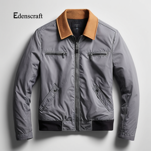 Chaqueta larga de algodón 100% para hombre, ropa de invierno ecológica, cálida, transpirable, ligera y duradera, cómoda, diseño para exteriores - Product Image 5