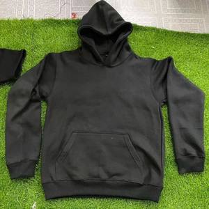 Sweat à capuche 100 % coton, épais et doublé polaire pour l'hiver, avec deux empiècements, accent frontal personnalisé, cordon de serrage surdimensionné et poche intérieure dissimulée - Product Image 6