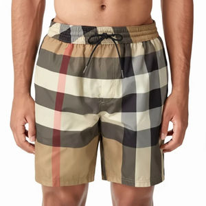 Shorts de jogging pour hommes, motif uni, respirants, mode estivale, design personnalisé et style décontracté, shorts pour hommes - Product Image 1