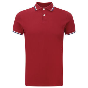Camisetas polo con panel lateral de contraste para hombre, camisetas polo deportivas, Camiseta deportiva de secado rápido de seda helada elástica de 4 vías para hombre - Product Image 3