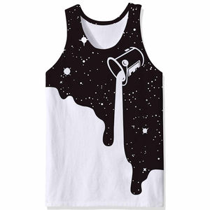 Débardeur sans manches pour homme, style décontracté, séchage rapide, vêtements de sport avec technique de strass, motif uni, prix bas - Product Image 4