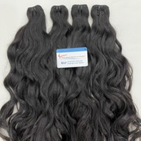 Vente en gros de cheveux cambodgiens naturels lisses, extensions de cheveux humains bruts à double noyade, extensions de cheveux vietnamiennes