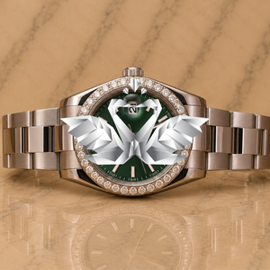 Montre de luxe pour homme en moissanite sertie de diamants, bracelet entièrement pavé de diamants - Product Image 1