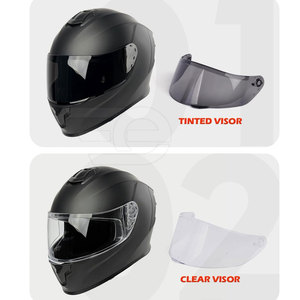Casque intégral de moto, coque résistante aux chocs, rembourrage respirant, visière transparente, casque de protection - Product Image 6