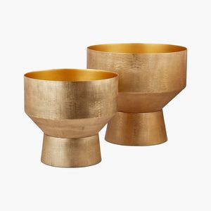 Jardinière en métal moderne, récipient de qualité supérieure, idéal pour la maison, le jardin, le balcon, le bureau, décoration d'accent vert - Product Image 6