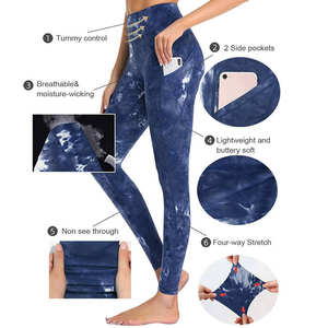 Leggings transpirables al por mayor de cintura alta deportes entrenamiento Yoga pantalones Leggings mujeres suave gimnasio Fitness Leggings - Product Image 4