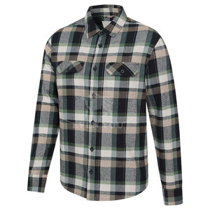 Camisa de Franela Cepillada Premium, Material Transpirable y Cálido, Patrón Clásico a Cuadros, Corte Relajado, Ideal para Salidas - Product Image 3