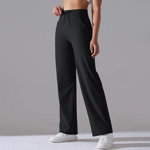 Pantalones de chándal sueltos de pierna recta para mujer, pantalones de chándal informales para correr en gimnasio al aire libre de pierna ancha - Product Image 6
