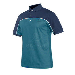 Logo personnalisé imprimé élégant confortable séchage rapide hommes décontracté pour chemises-100% coton respirant solide motif tricoté court - Product Image 1