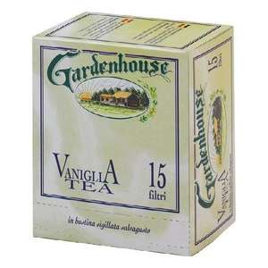 GARDENHOUSE the VANIGLIA TEA 15FX12 Bolsitas de Té 1102229 con 15 Filtros en Empaque Sellado - Product Image 1