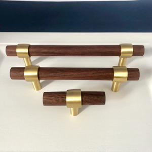 Poignée de porte en bois de manguier poignée de porte d'armoire monotrou en bois massif poignée de porte d'armoire fournisseur en gros - Product Image 2