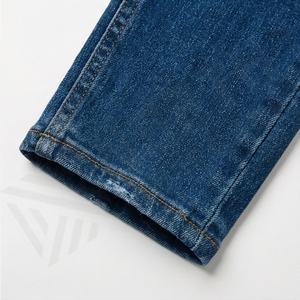 Jeans skinny en coton pour femmes, couleur personnalisée, taille haute, extensible, respirant, style streetwear, denim, service OEM, 2025 - Product Image 6