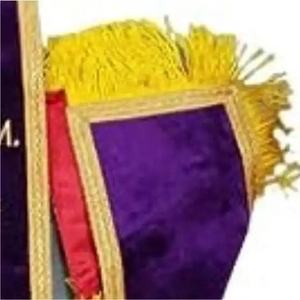 OES <b>SASH</b> EMBROIDERY PURPLE VELVET Associate Matron <b>Sash</b> Purple - Product Image 5