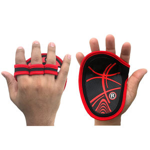 Color rojo y negro, recién llegado, calidad Premium, entrenamiento, gimnasio, ejercicio, Fitness, levantamiento de pesas, almohadillas de agarre de mano por INCREÍBLES INDUSTRIAS - Product Image 6