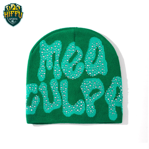 หมวกไหมพรมแบบสวมศีรษะสำหรับทุกเพศหมวกถักสีอะคริลิคกันน้ำและระบายอากาศได้ดี2025ฤดูหนาว - Product Image 5