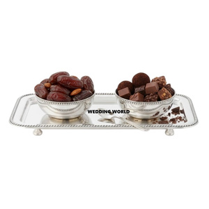 Bol à chocolat en métal au design moderne avec plateau, bol à bonbons élégant et classique, taille personnalisée, bol à chocolat fantaisie - Product Image 5