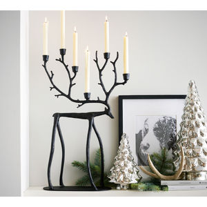 เชิงเทียนรูปกวางเรนเดียร์แฮนด์เมดสำหรับตกแต่งบ้านโต๊ะแบบยืดหยุ่นสำหรับตกแต่งคริสต์มาส - Product Image 4