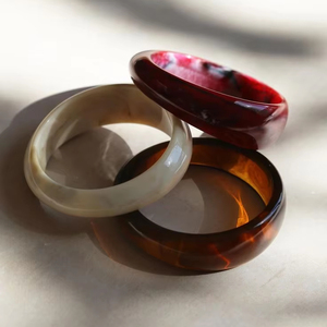 Joyería de moda resina acrílico pulsera brazalete exagerado deslumbrante Multicolor ancho Irregular cuadrado acrílico pulseras para - Product Image 1