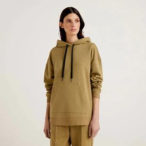 Sweat à capuche en molleton à épaules tombantes en coton lourd de qualité supérieure, design élégant personnalisé, sweat à capuche pour femmes - Product Image 5