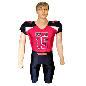 Maillot de football américain court personnalisé en gros pantalon uniforme respirant nouveau design chemise à sublimation pour jeunes adultes - Product Image 3