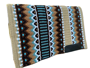 แผ่นรองอานม้าโชว์แบบตะวันตกมืออาชีพดีไซน์โค้งเพื่อความสบายและระบายอากาศได้ขนแกะสำหรับการฝึกแข่งขันกีฬาขี่ม้า - Product Image 4