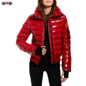 2025 Unisex Genuine Shiny Puffer Jacket Stand <b>Bubble</b> <b>Coat</b> Fashion Winter Canvas Polyester Wadding Eco-Friendly Reversible Solid - Product Image 6