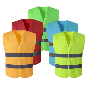 Chaleco de seguridad reflectante con logotipo personalizado para trabajadores, ropa reflectante estándar Ce, 4 bolsillos, venta al por mayor de fábrica - Product Image 4