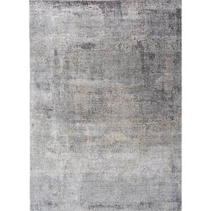 Uvenuti Abstract Pattern Wool & Bamboo Silk Hand Knotted <b>Rug</b> Grey & <b>Black</b> for Home Use-(1502) - Product Image 1