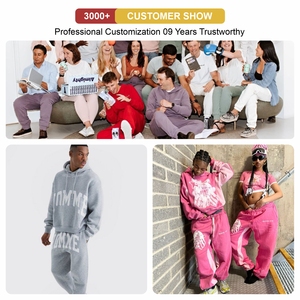 Combinaison de couleurs impressionnante, impression de logo, survêtement de sport pour homme, fabricant d'usine, jogging en molleton deux pièces et sweat-shirt - Product Image 5