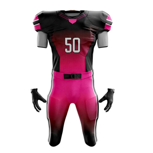 Acheter OEM ODM Nom d'équipe personnalisé numéro vêtements de sport ensembles d'uniformes Sublimation léger Activewear uniformes de football américain - Product Image 1