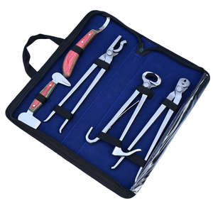 Foal Hoof Trimming & Shoeing Tool Hoof Knife Steel Blade and <b>Buffer</b> Dual side Farrier Nipper Clincher <b>Nail</b> Puller Pack - Product Image 1
