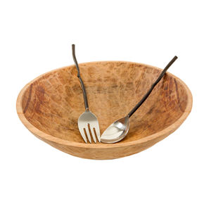 Décoration Ustensiles de cuisine Vaisselle Maison Hôtel Restaurants Utilisé Service Bols en bois Bol et cuillère en bois Bol de table Table - Product Image 1