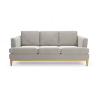 3-Sitzer Chesterfield-Stil Leder-PU-Sofa-Set Wohnzimmermöbel mit Schwammfüllung für Apartments Komfortables Ecksofa
