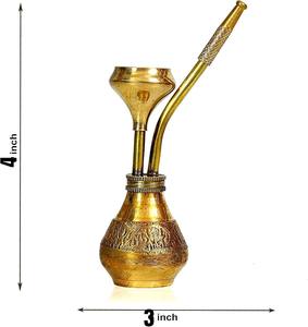 Cachimba de Latón de Lujo de Alta Calidad para Venta en Egipto, con Enfriador Bourn, Vial Largo, Diseño Cuadrado Moderno, Ecológica - Product Image 2