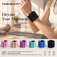 En gros, Bracelets de poids réglables et durables en silicone et fonte pour poignets et chevilles, Logo personnalisé, 2 lb, en forme de U, pour entraînement de force et fitness