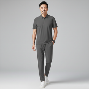 Survêtement thermique uni en coton 100% imperméable brodé avec logo personnalisé pour homme, style plaid, hiver 2 - Product Image 4