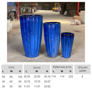 Maceta de Cerámica para Exteriores con Orificio de Drenaje, Venta al por Mayor, para Jardín, Acabado Esmaltado, Hecha a Mano, Estilo Atlántico, Ecológica y Duradera - Product Image 2