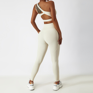 Nouvel ensemble de sport pour femmes, ensemble de vêtements de sport personnalisés de qualité supérieure, vente en gros, leggings de yoga à taille élastique, 2025 - Product Image 6