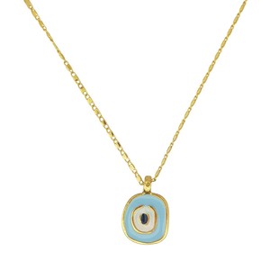 Collier pendentif œil maléfique tendance, accessoire élégant - Product Image 1