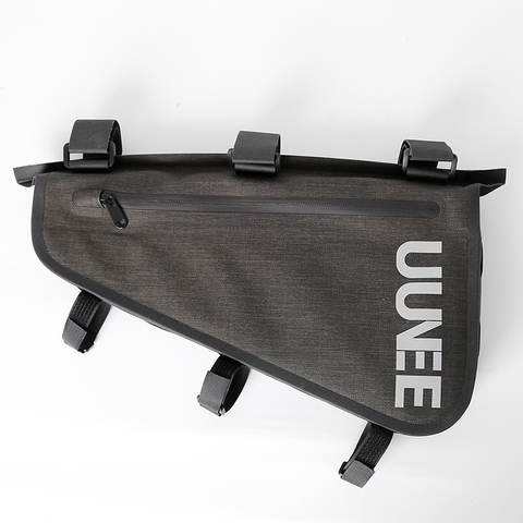 Custom Logo Waterproof Sport Bicycle Storage Bag Waterproof Nylon Triangle Bike Saddle Frame Pouch for Cycling
