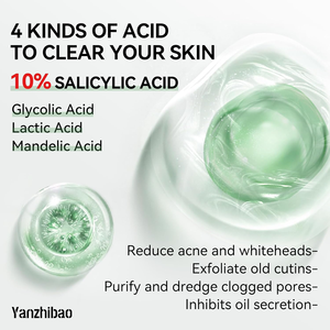 Serum asam salisilat 10%, perawatan jerawat untuk wajah, 15ml/0.5oz, meminimalkan pori-pori, perbaikan kulit aktif - Product Image 3