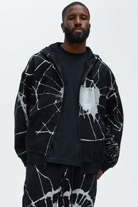 Survêtements de jogging Logo personnalisé Conception quantité minimale de commande bas Vente en gros Prix bon marché Sweat à capuche zippé en molleton 100% coton avec pantalon évasé - Product Image 4