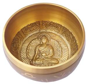 Japanese <b>Handmade</b> Sound Bowl Set in Metal Crafts Hand Hammered Chakra Healing Meditation Customize for Yoga Singing Bowl - Product Image 5